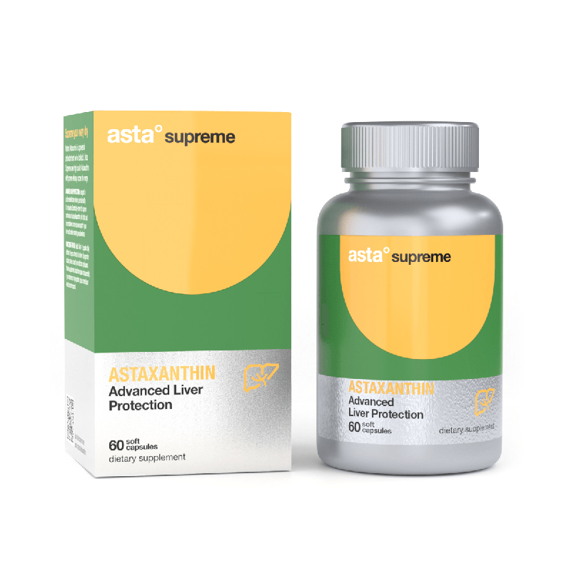 Asta Supreme阿斯塔护肝虾青素胶囊6mg奶蓟草60粒/瓶 - Unihealth优力康